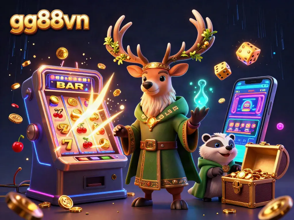Experience thrilling jackpots at gg88vn with a vibrant casino scene bursting with excitement.